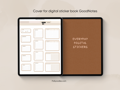 Every Digital Stickers - 4 Neutral Colors